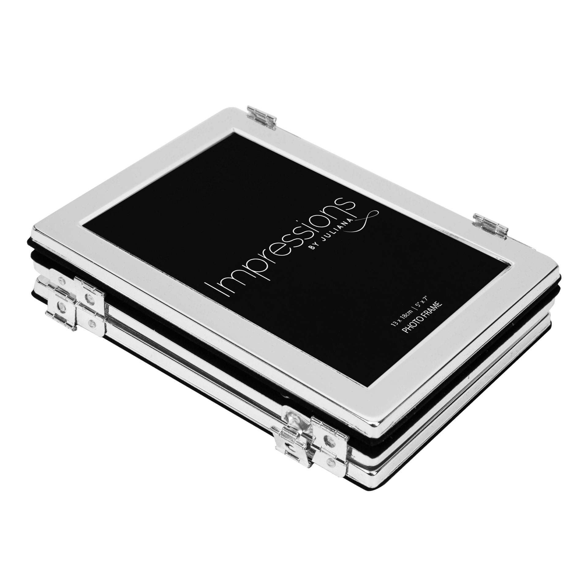 Impressions Triple Silver Plated Frame Flat Edge - 5" x 7"