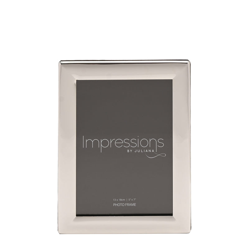Silverplated Photo Frame Curved Edge - 5" x 7"