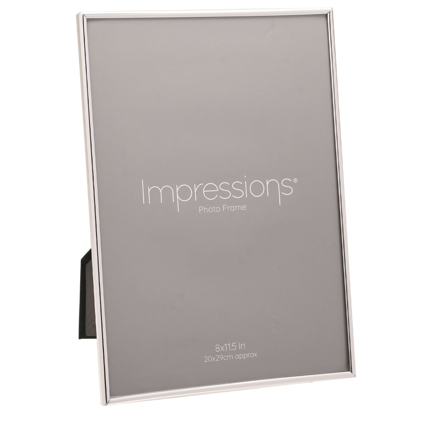 Oblong Silverplated Photo Frame - Slim Plain A4 Size