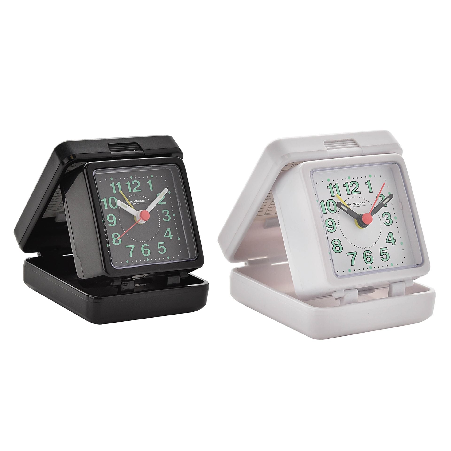 Hometime Quartz Travel Alarm - Black case/dial