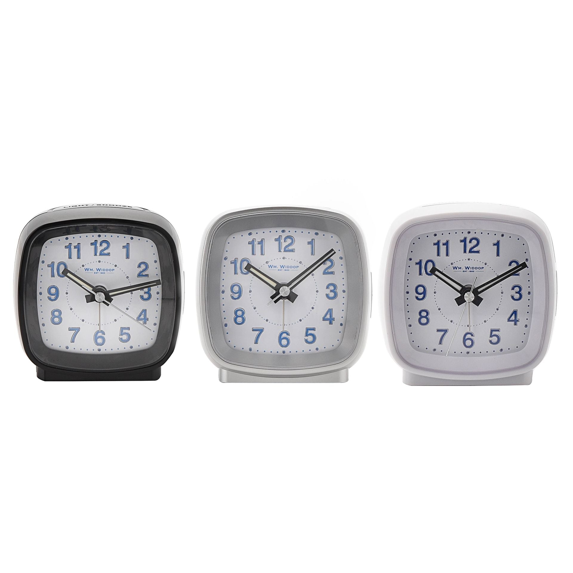 Hometime Cushion Shape Alarm Clock Sweep/Cres Black