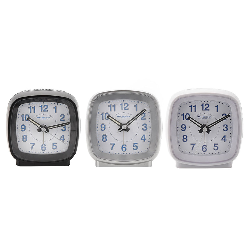 Hometime Cushion Shape Alarm Clock Sweep/Cres White