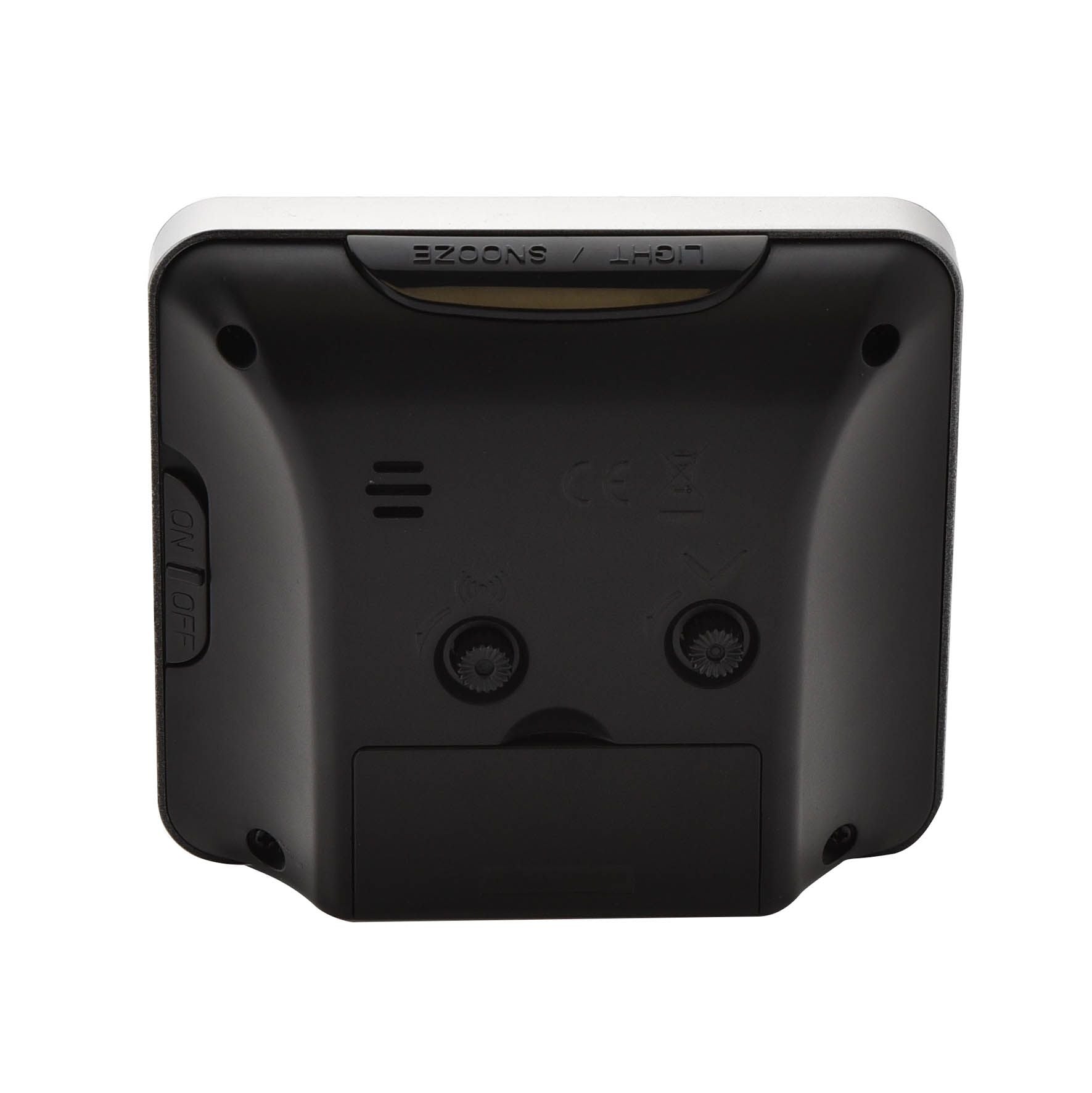 Hometime Black Alarm Clock - Dual Indicating Light System