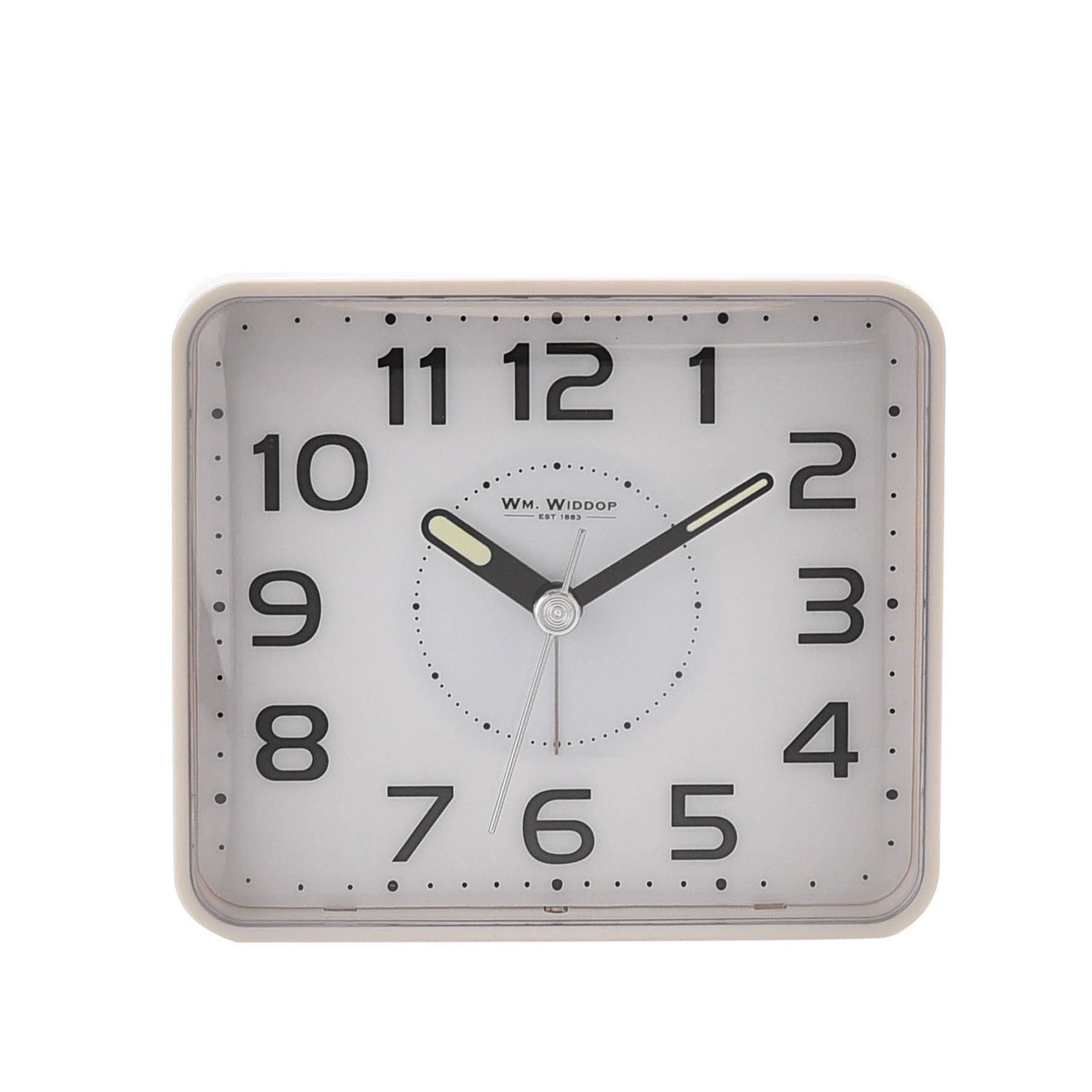 Hometime White Alarm Clock - Dual Indicating Light System