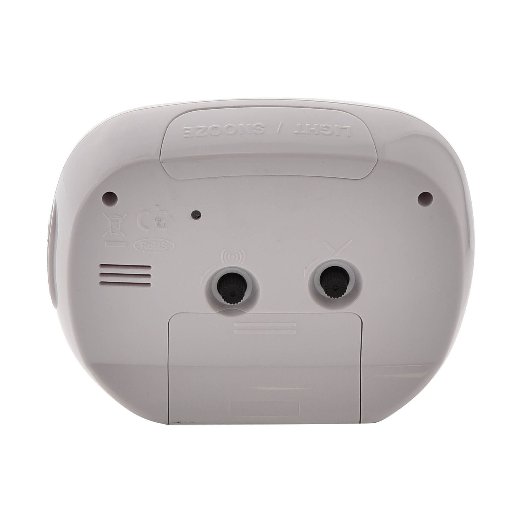 Hometime  Alarm - Oval with Light & Snooze White *(60/100)*