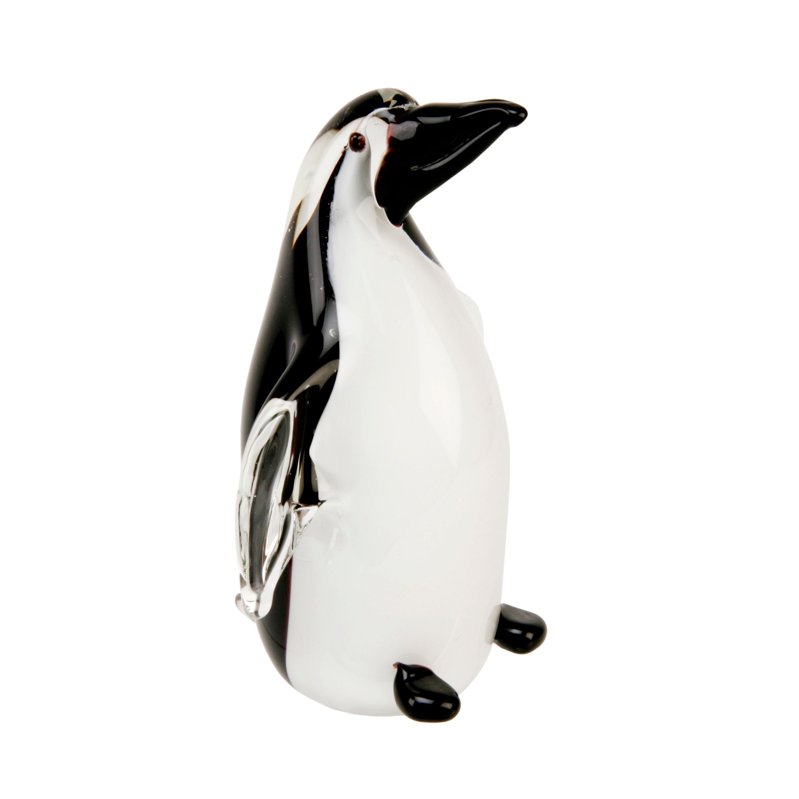 Objets d'art Glass Figurine - Black & White Penguin