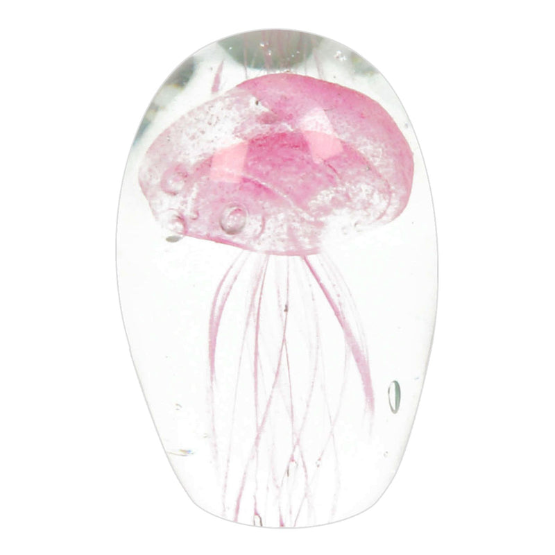 Objets d'art Glass Figurine - Pink Jelly Fish