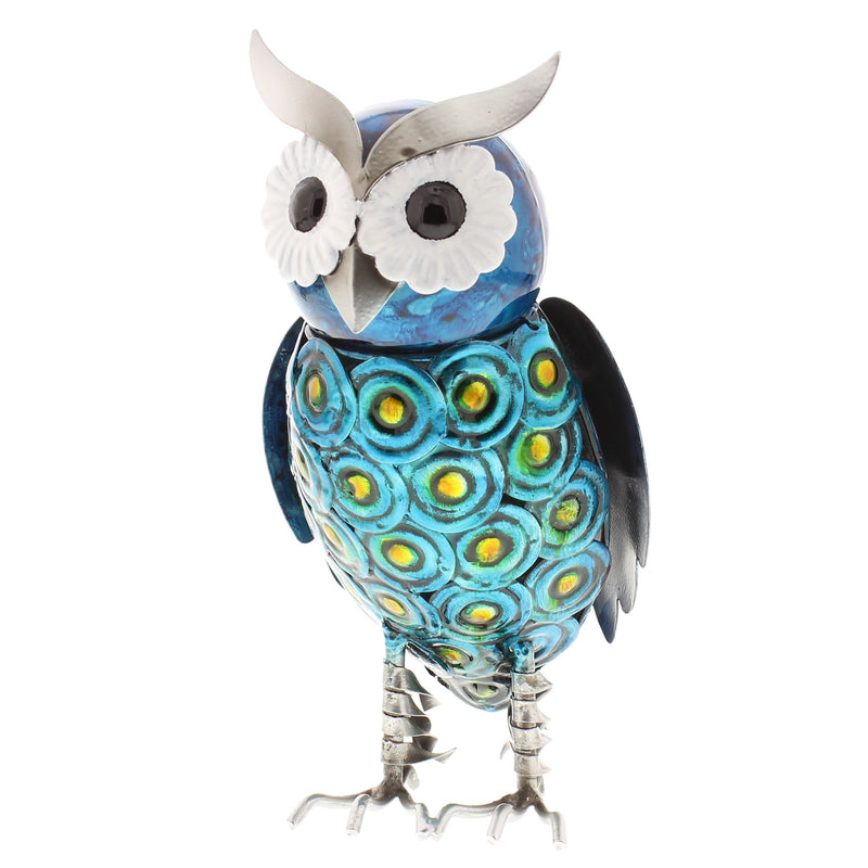 Country Living Hand Painted Metal Small Owl Standing