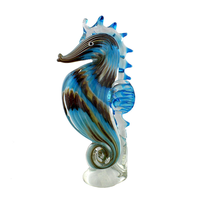 Objets d'art Glass Figurine Seahorse