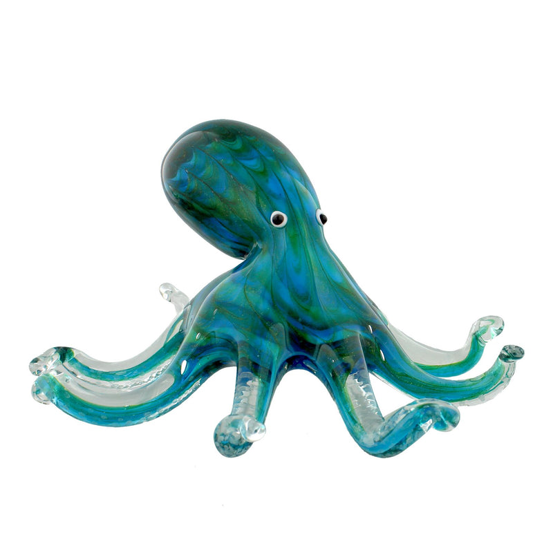 Objets d'art Glass Figurine Large Octopus