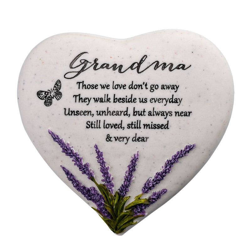 Thoughts Of You Heart Stone / Lavender - Grandma