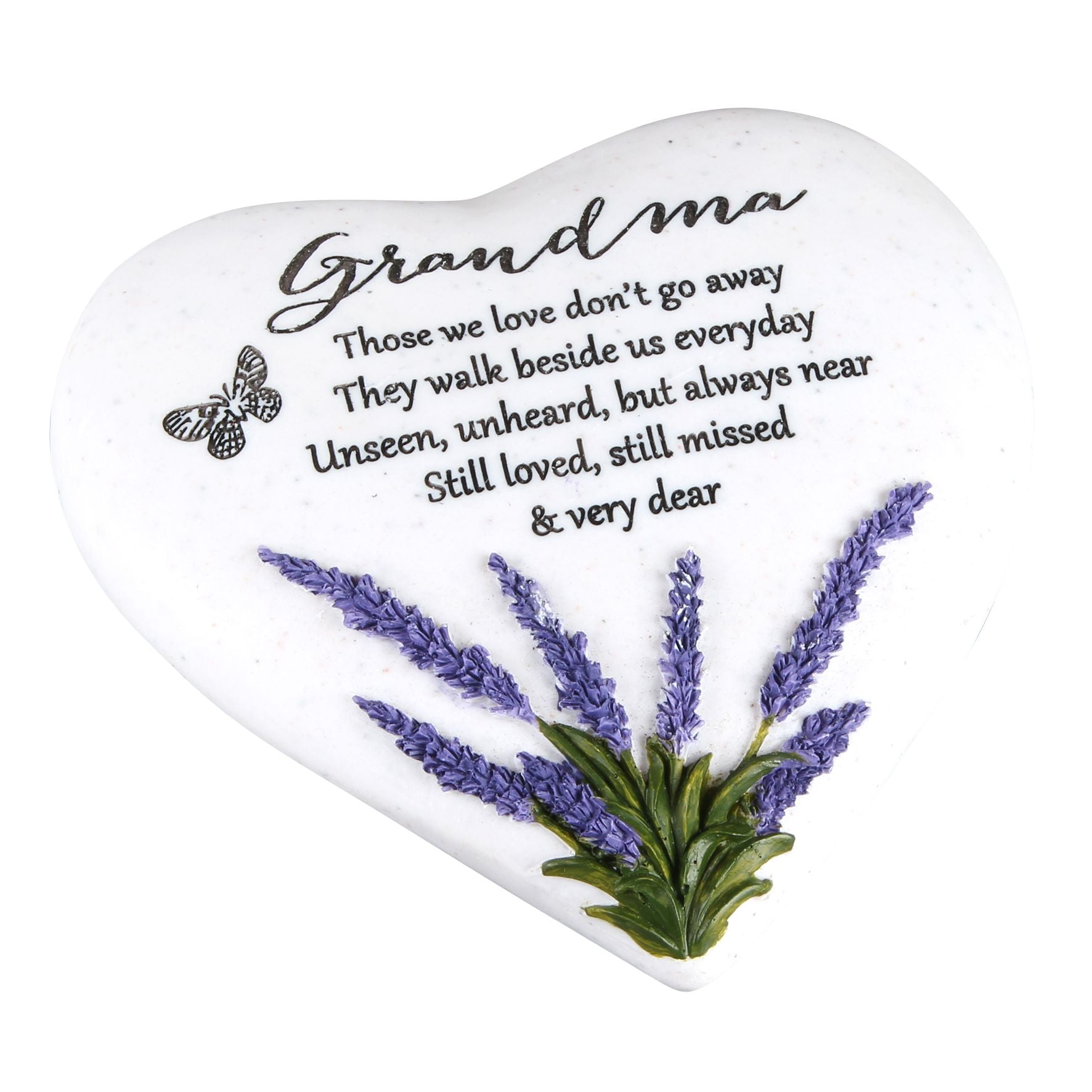 Thoughts Of You Heart Stone / Lavender - Grandma