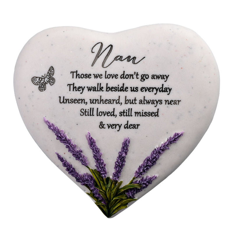 Thoughts Of You Heart Stone / Lavender - Nan