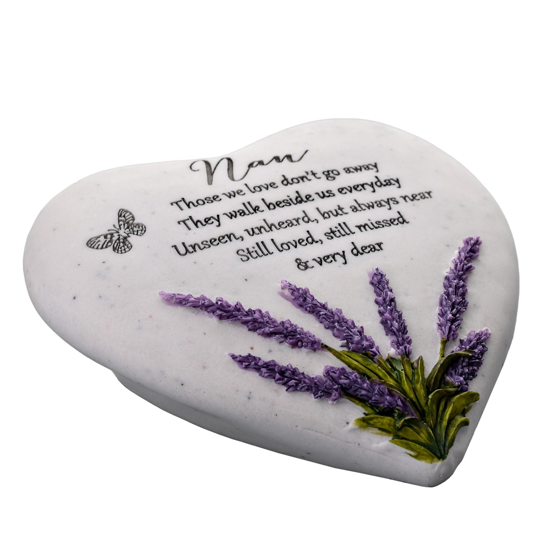 Thoughts Of You Heart Stone / Lavender - Nan