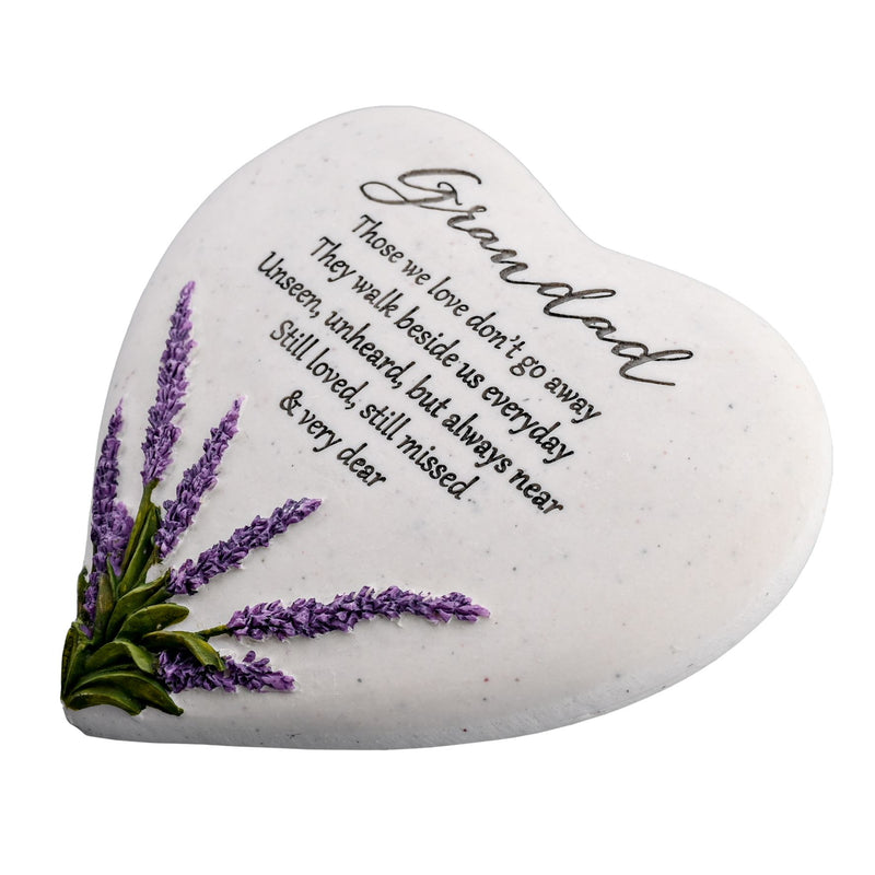 Thoughts Of You Heart Stone / Lavender - Grandad