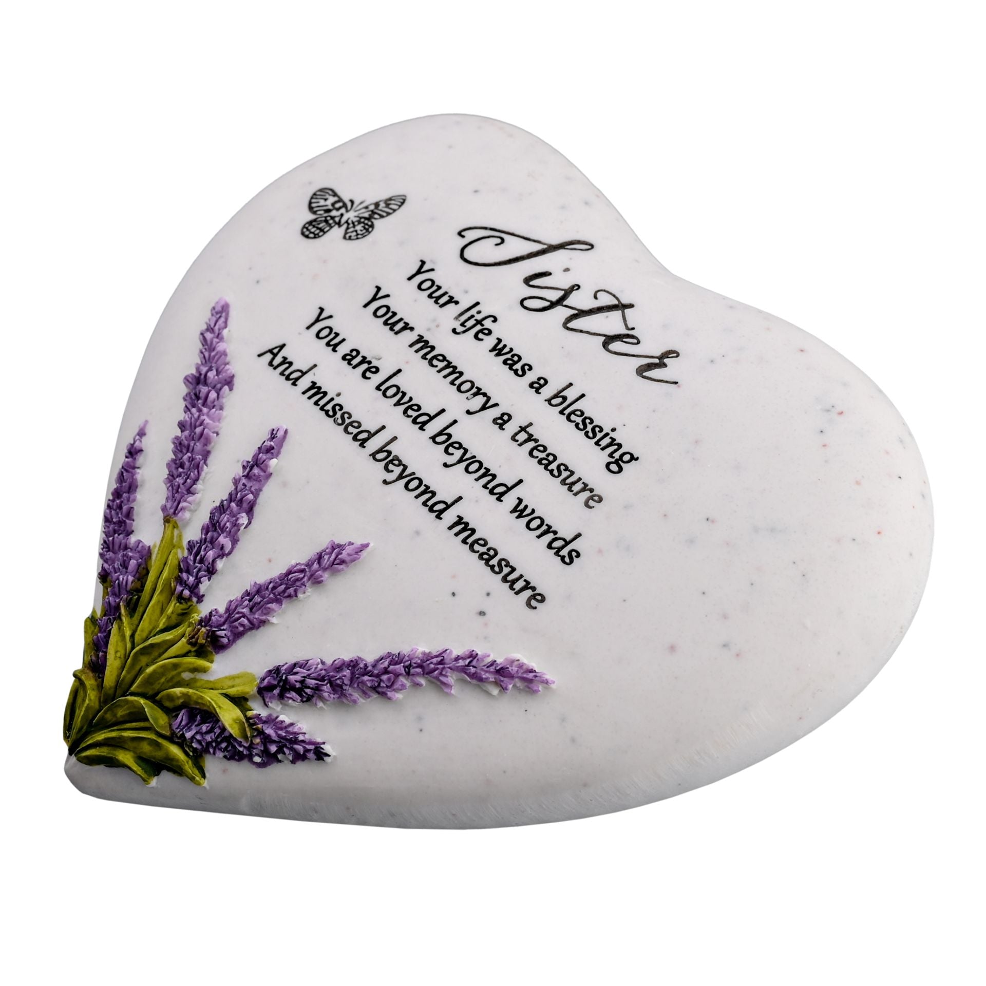 Thoughts Of You Heart Stone / Lavender - Sister