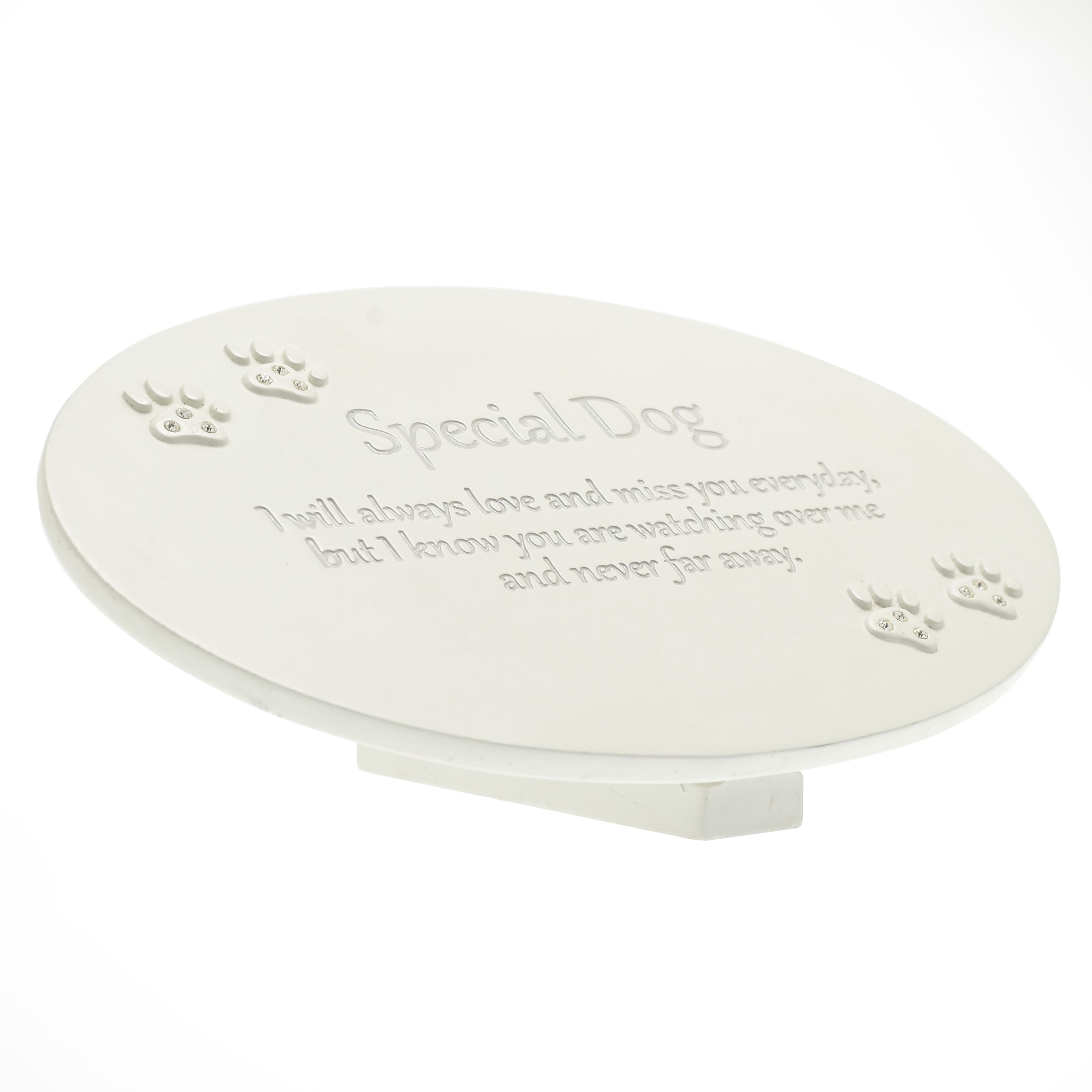 Thoughts of You Resin Memorial Plaque - Dog