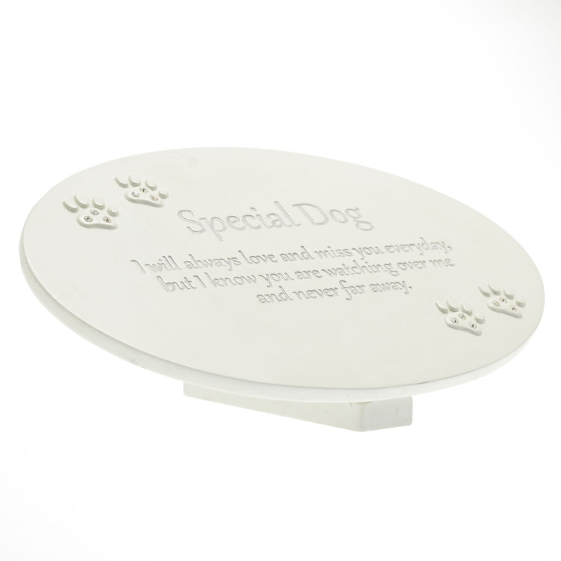 Thoughts of You Resin Memorial Plaque - Dog
