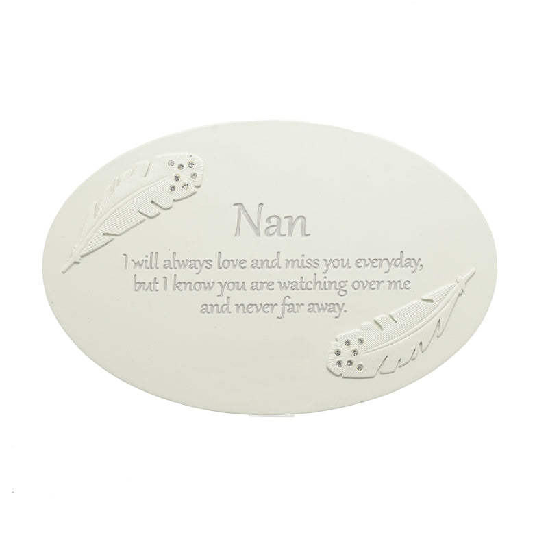 Thoughts of You Resin Memorial Plaque - Nan