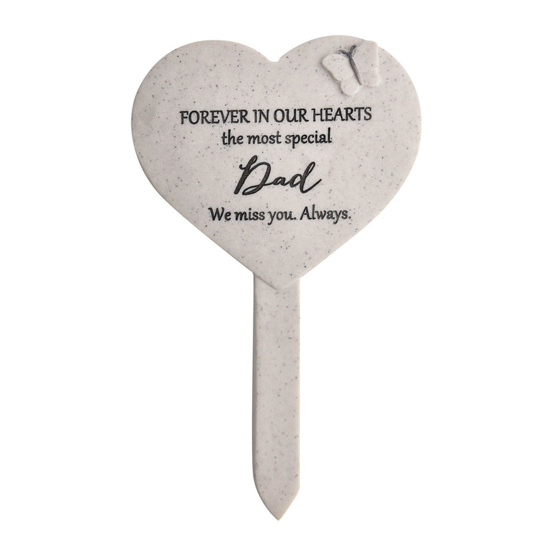 Thoughts Of You Heart Graveside Stake - Dad