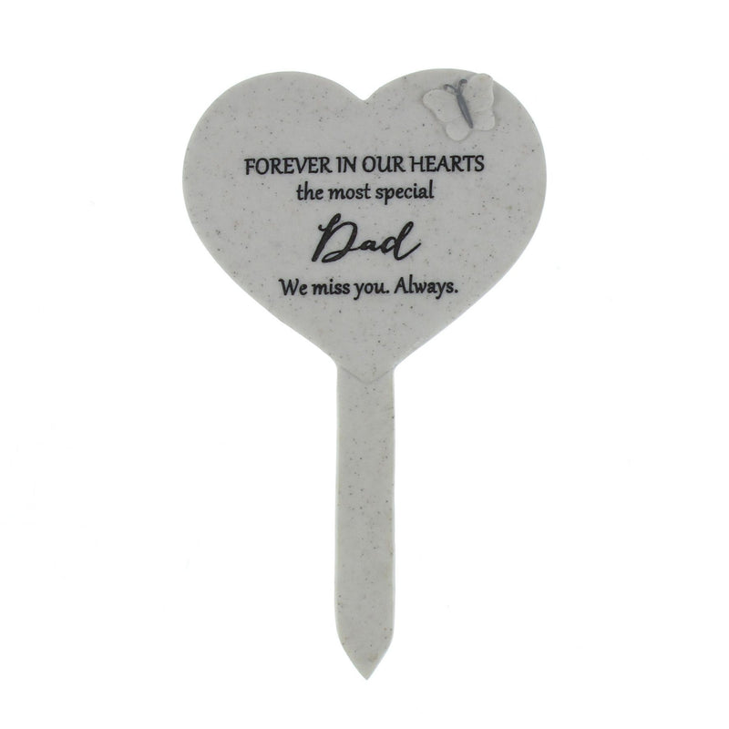 Thoughts Of You Heart Graveside Stake - Dad