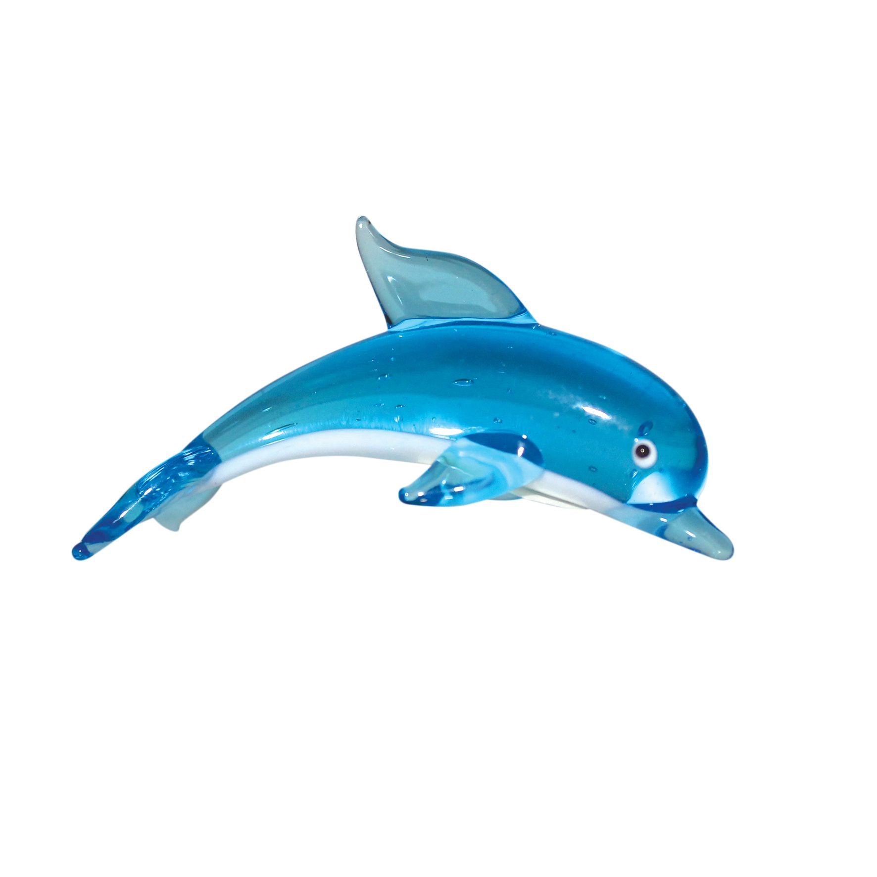 Objets d'art Miniature Glass Figurine - Dolphin