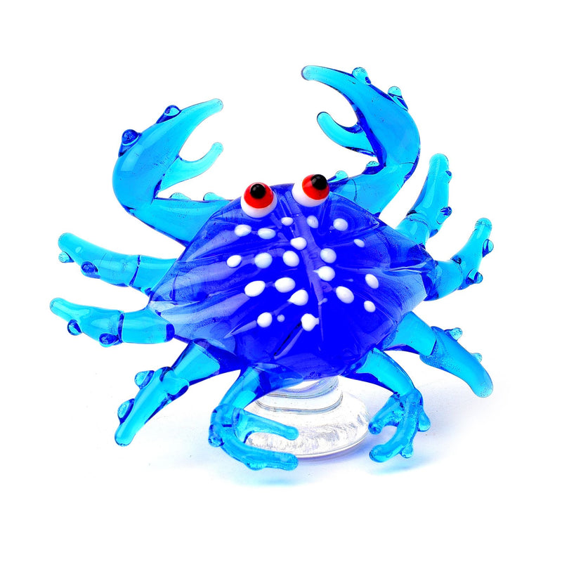 Objets D'art Miniature Glass Figurine - Crab