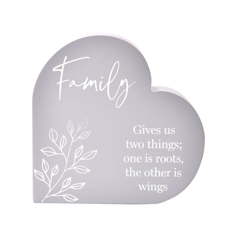 Moments Heart Plaque - Family