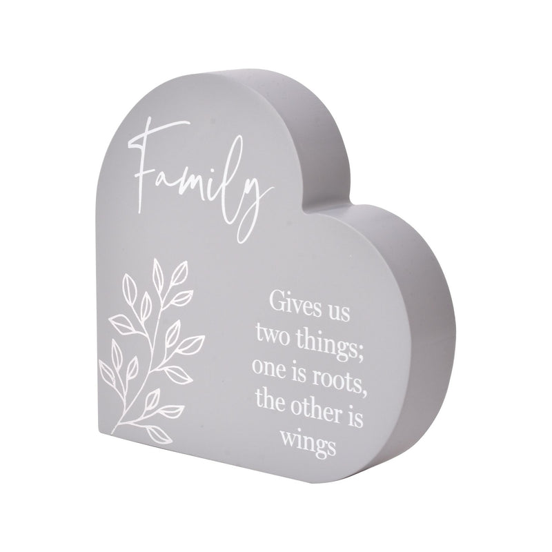 Moments Heart Plaque - Family