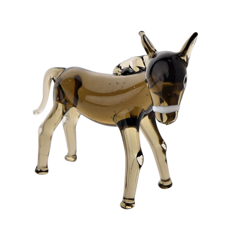 Objets d'art Miniature Glass Figurine - Donkey