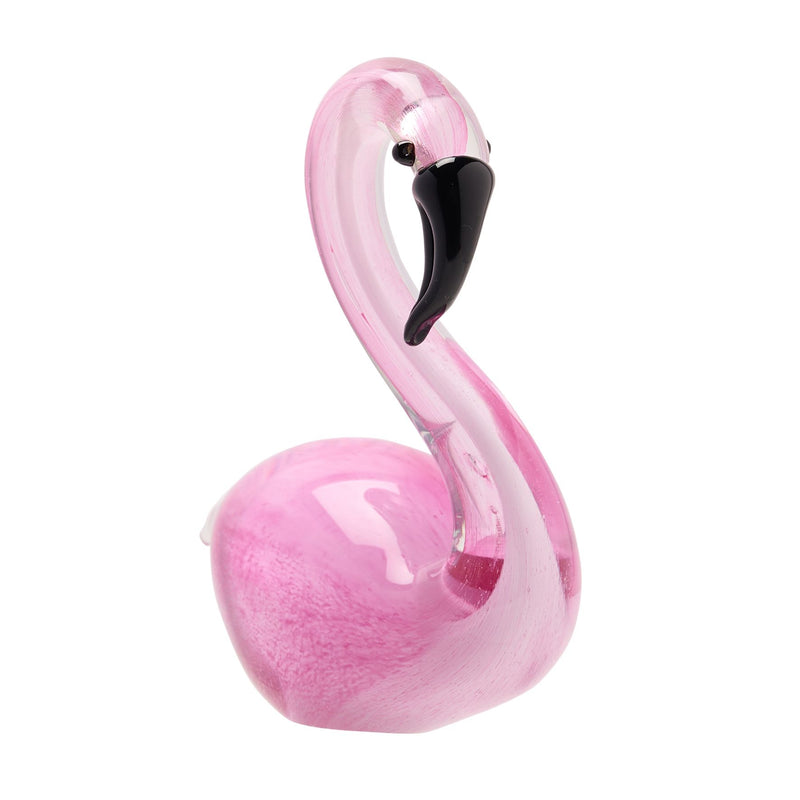 Objets d'art Glass Figurine - Flamingo