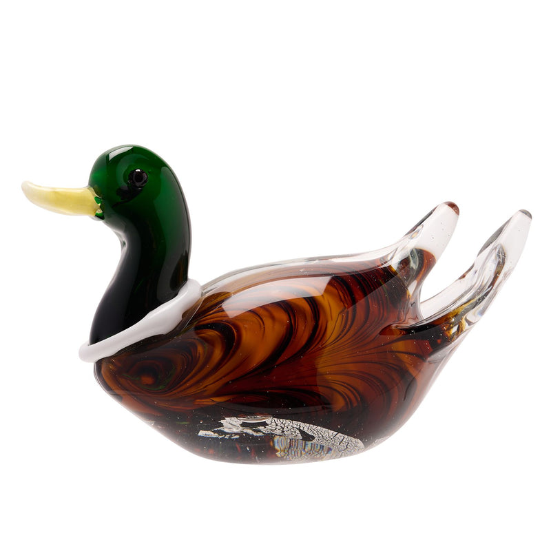 Objets dArt Glass Figurine - Duck