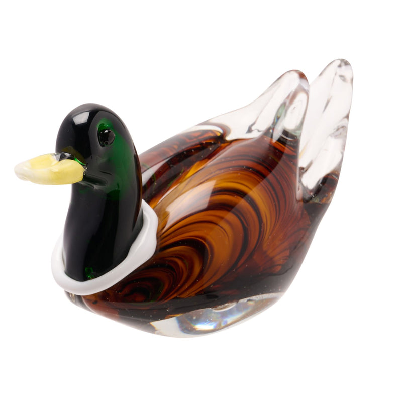 Objets dArt Glass Figurine - Duck