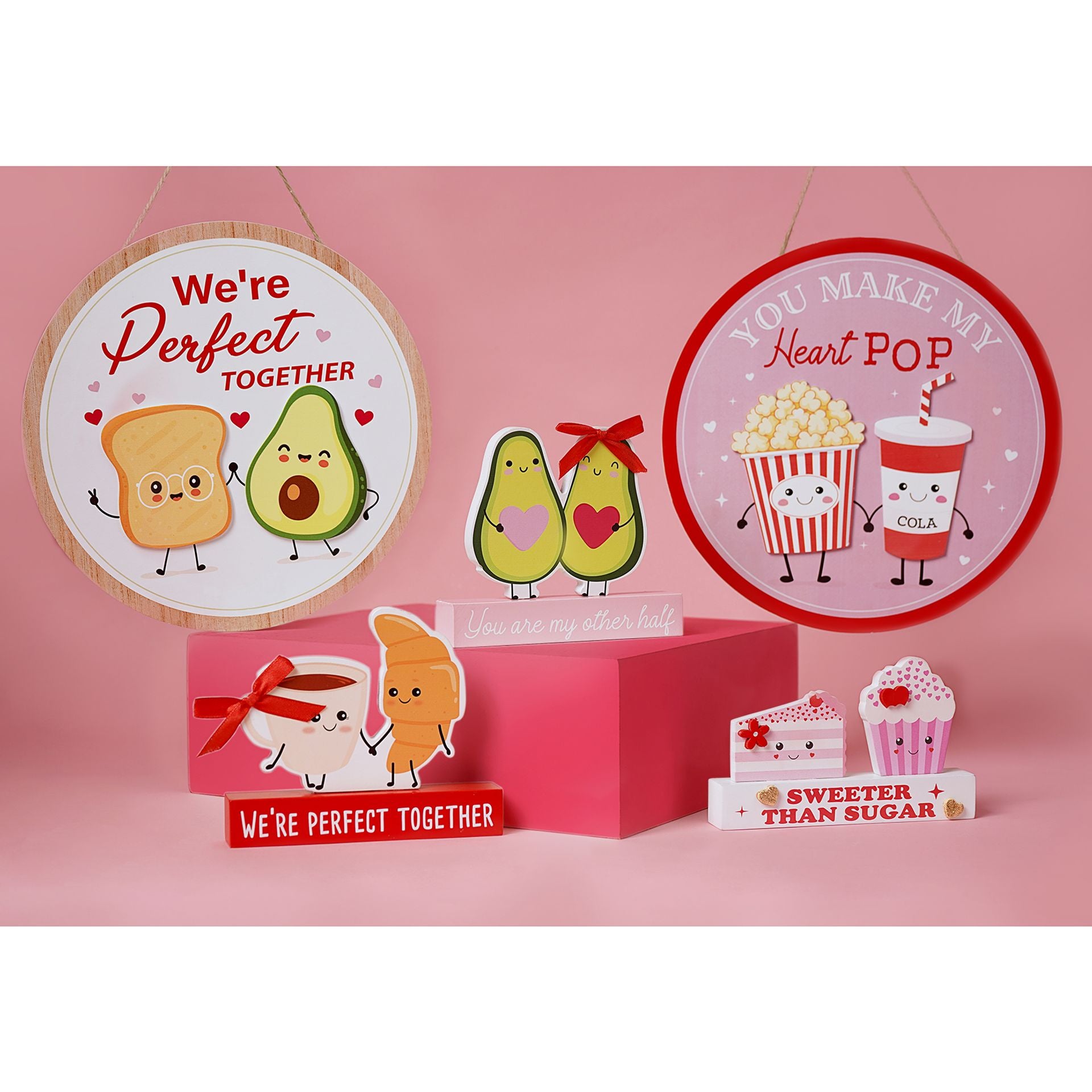 Love Is Sweet Plaque - Coffee & Croissant