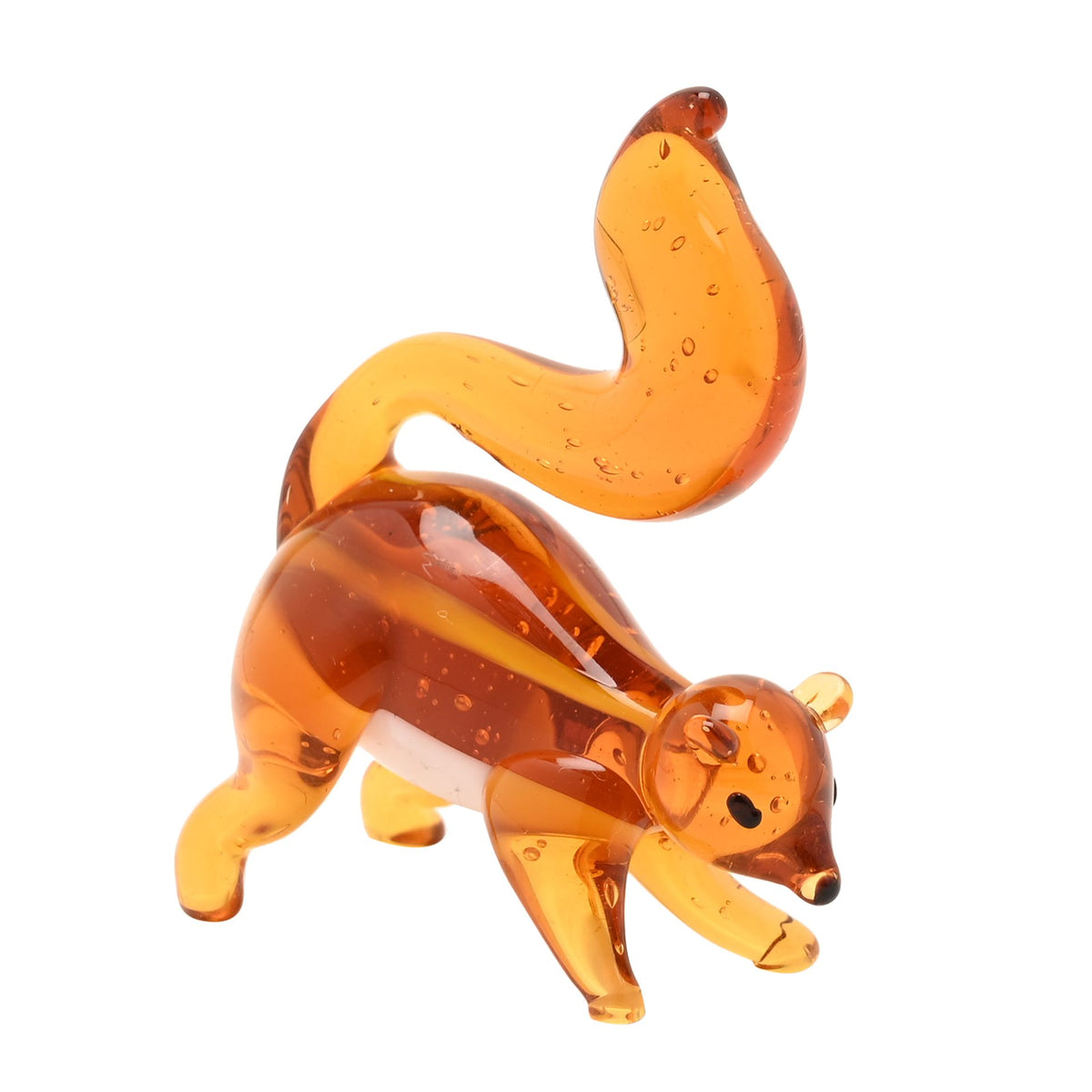 Objets D'art Miniature Glass Figurine - Squirrel