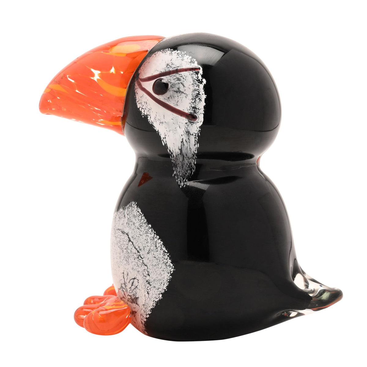 Objets D'art Glass Figurine - Puffin