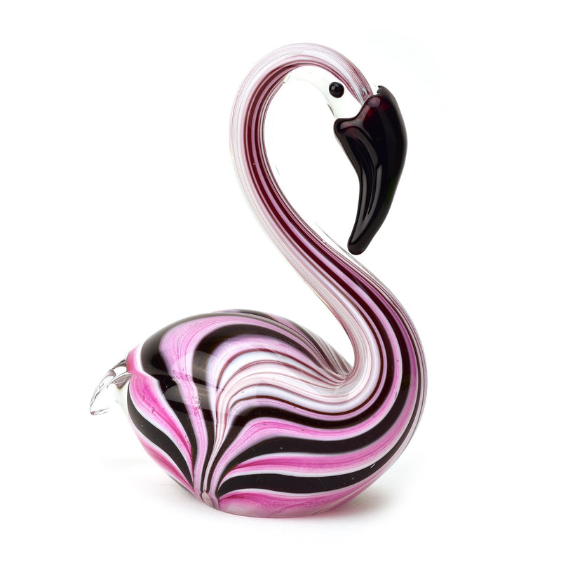 Objets dArt Glass Figurine - Swan