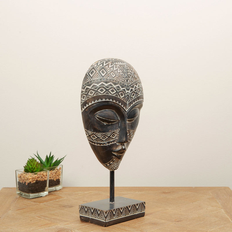 Tribal Mask with Stand 28.5cm