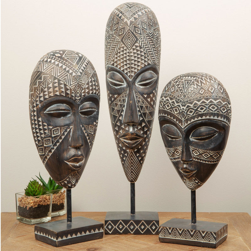 Tribal Mask with Stand 28.5cm