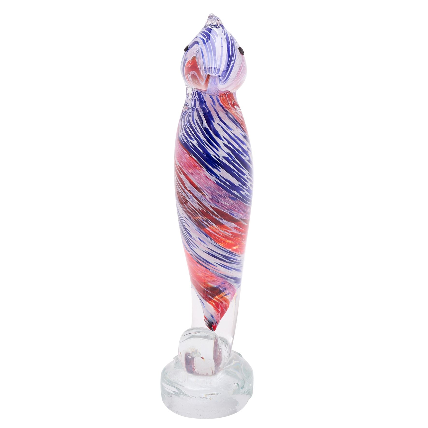 Objets d'art Glass Figurine - Seahorse