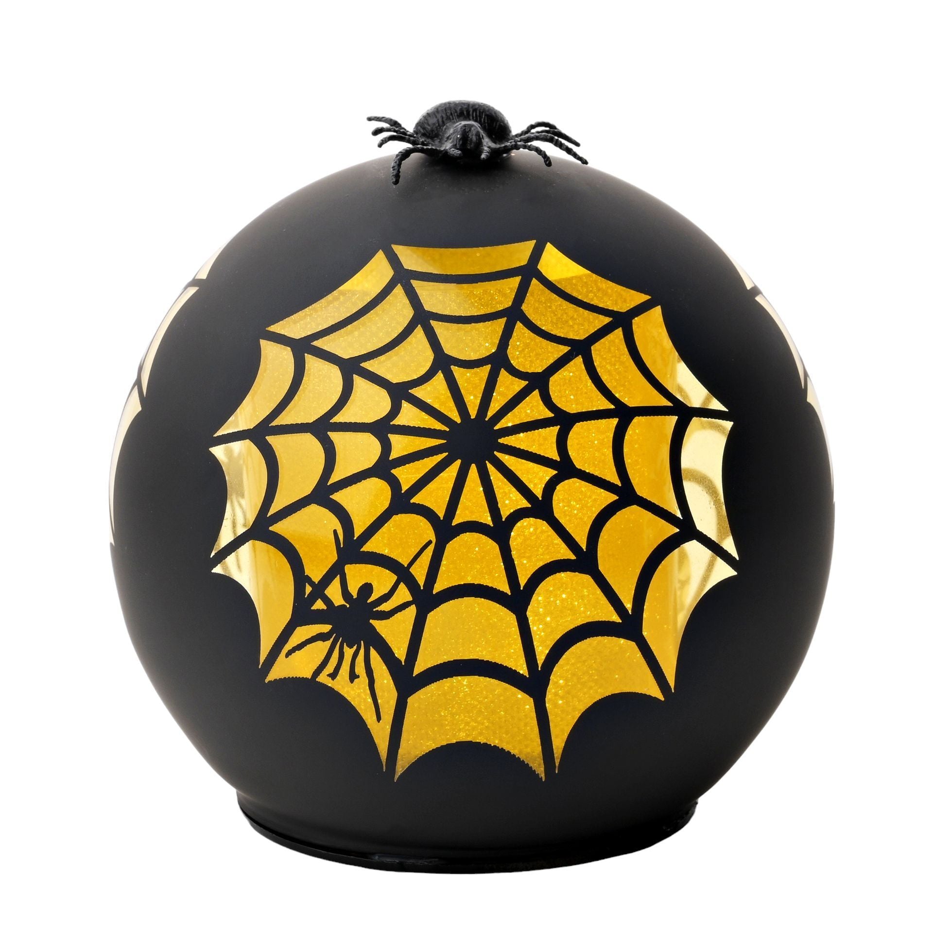 LED Glass Cobweb Dome