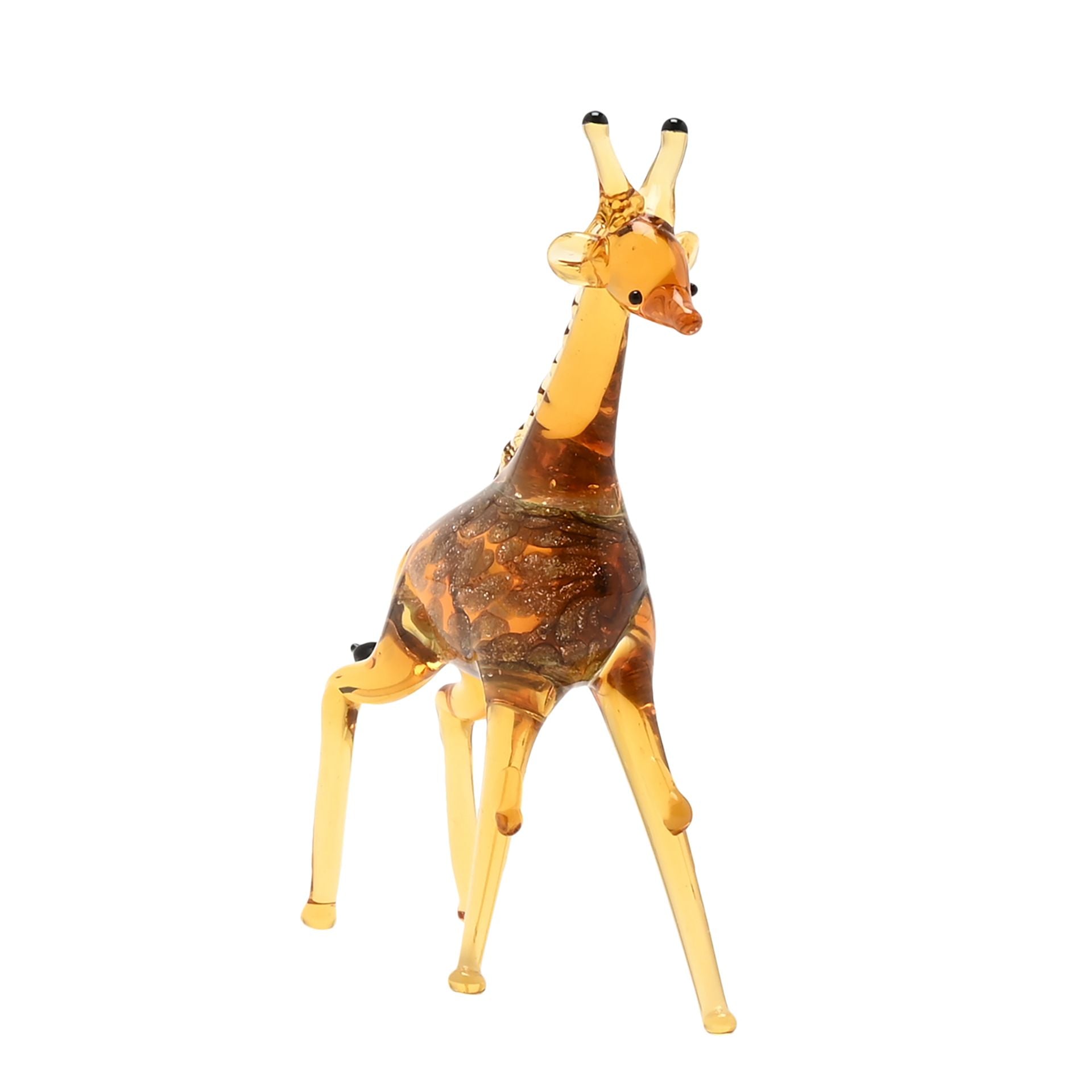 Objets d'art Miniature Glass Figurine - Giraffe