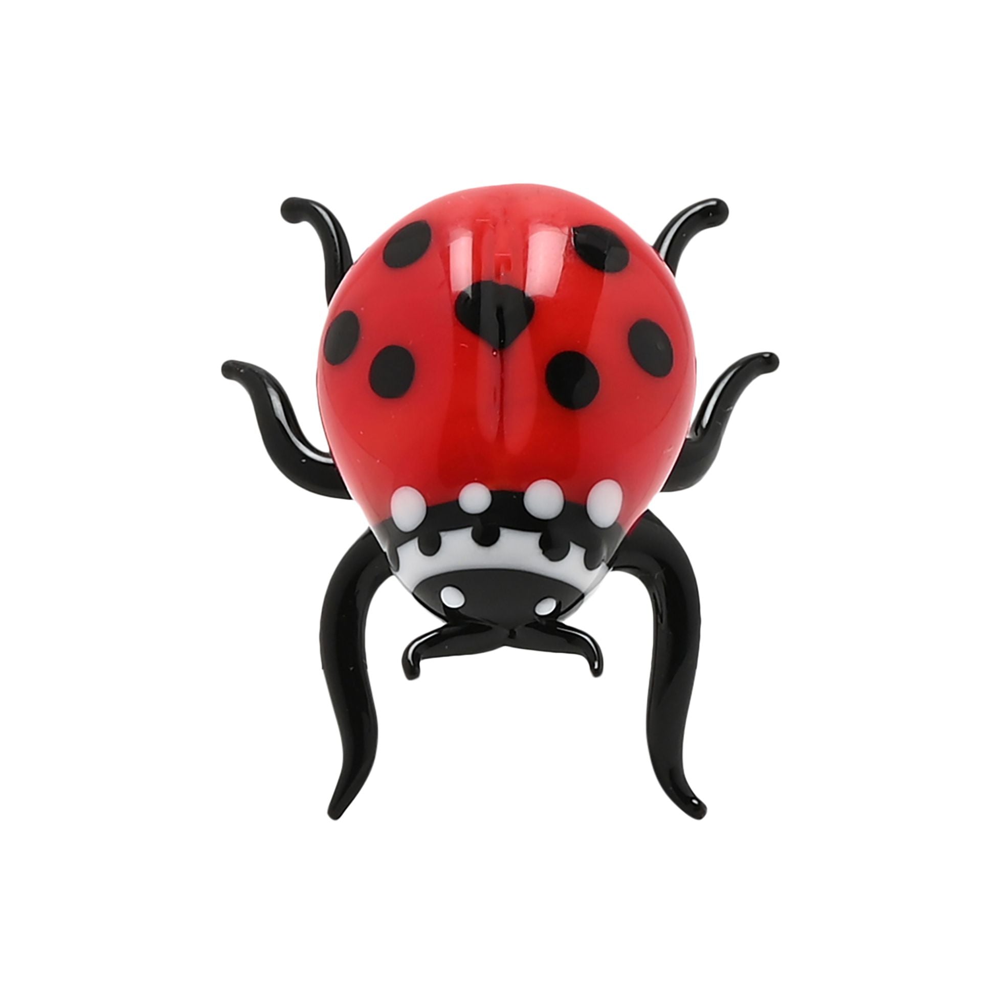 Objets d'art Miniature Glass Figurine - Ladybird