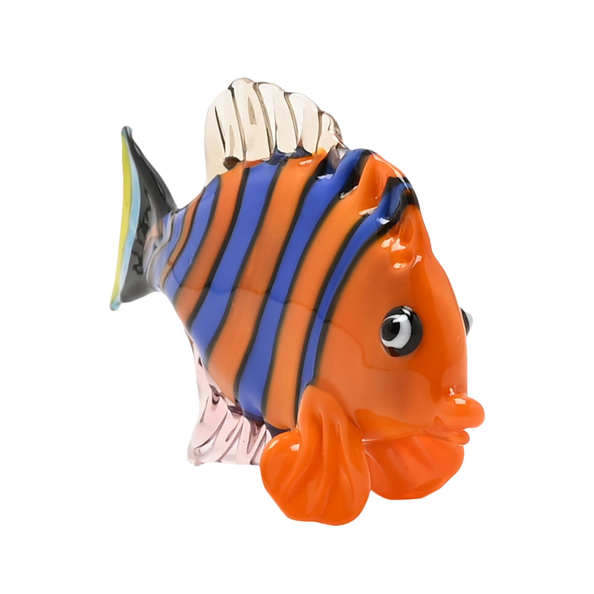 Objets d'art Miniature Glass Figurine - Tropical Fish