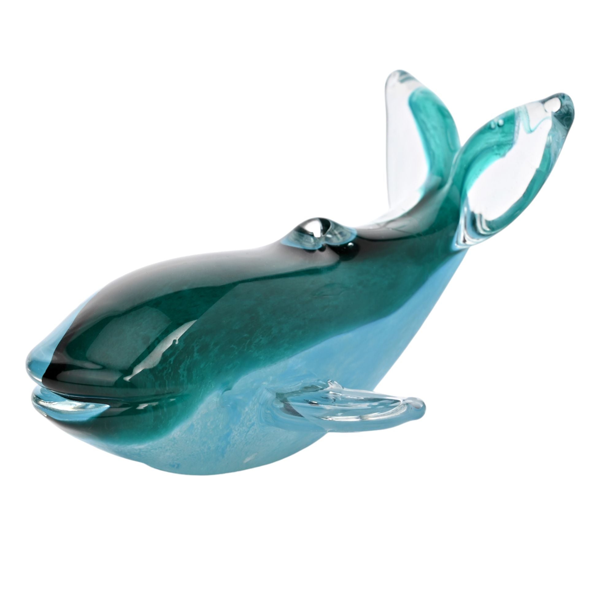 Objets d'art Glass Figurine - Serene Whale