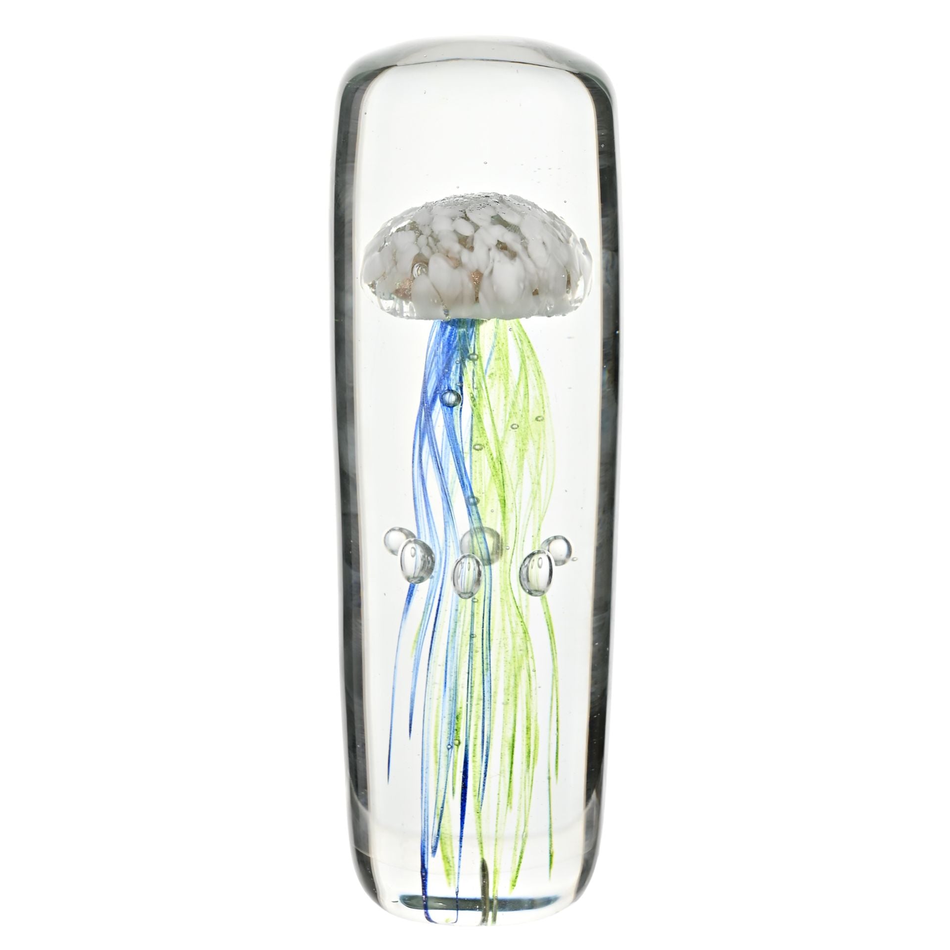 Objets d'art Glass Figurine - Tall Jellyfish Paperweight