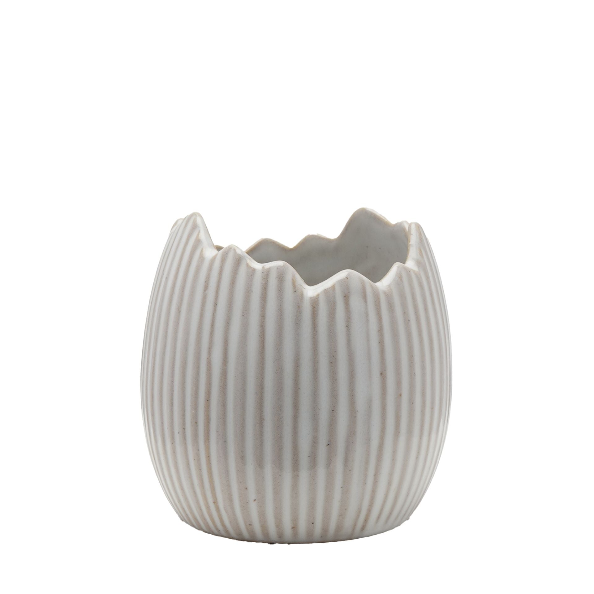 Eggs-traordinary Gifting Ceramic Egg Shell Plant Pot Set of 2