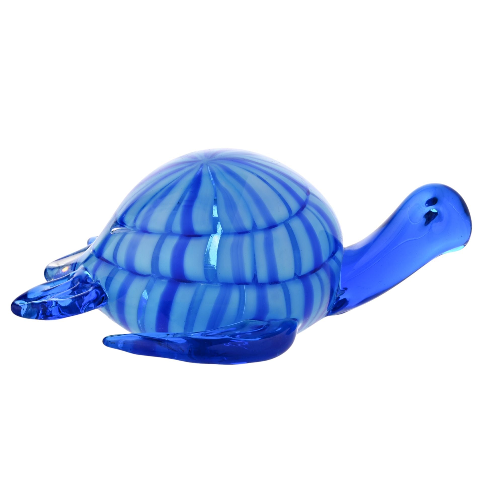 Objets d'art Glass Figurine - Blue Turtle