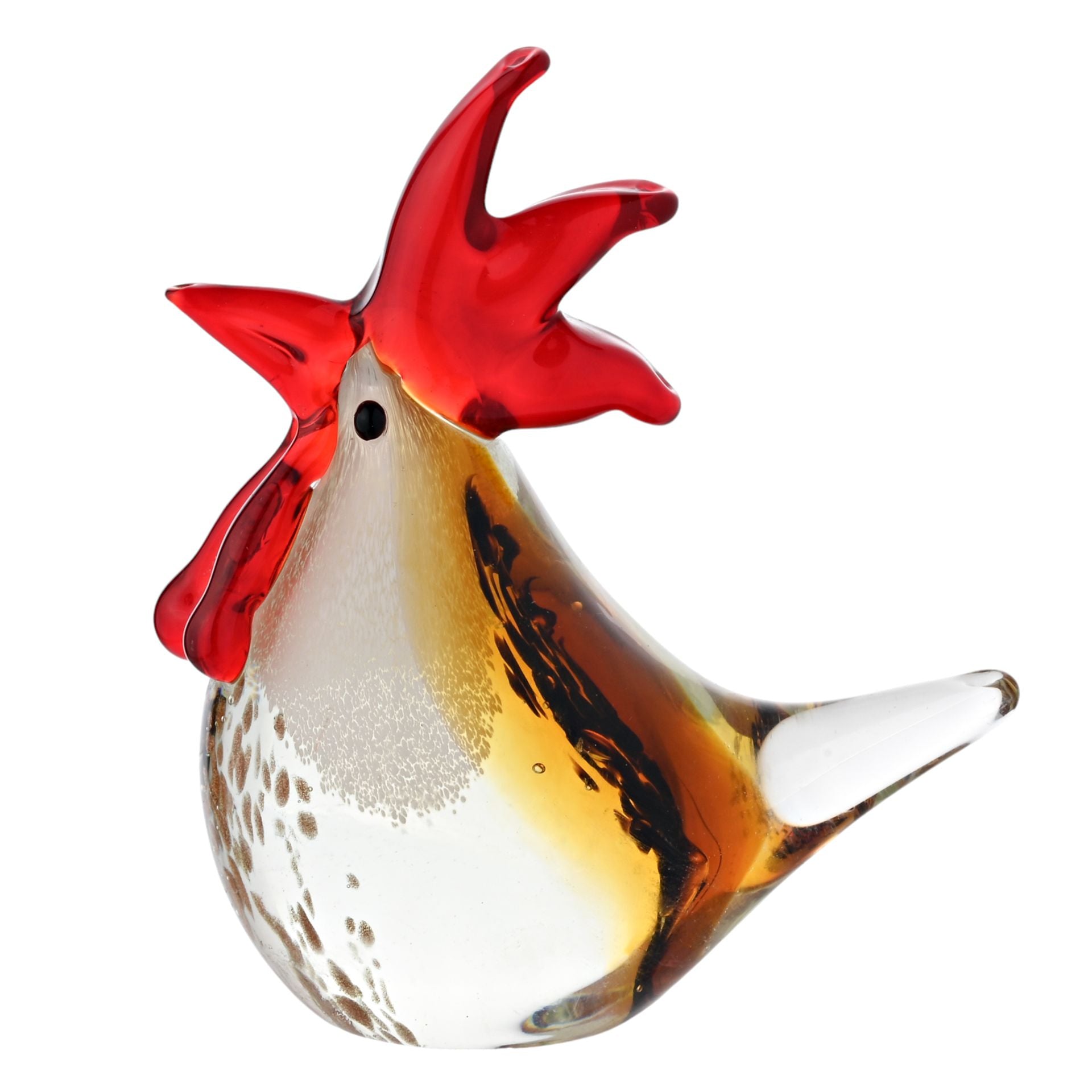 Objets d'art Glass Figurine - Cockerel