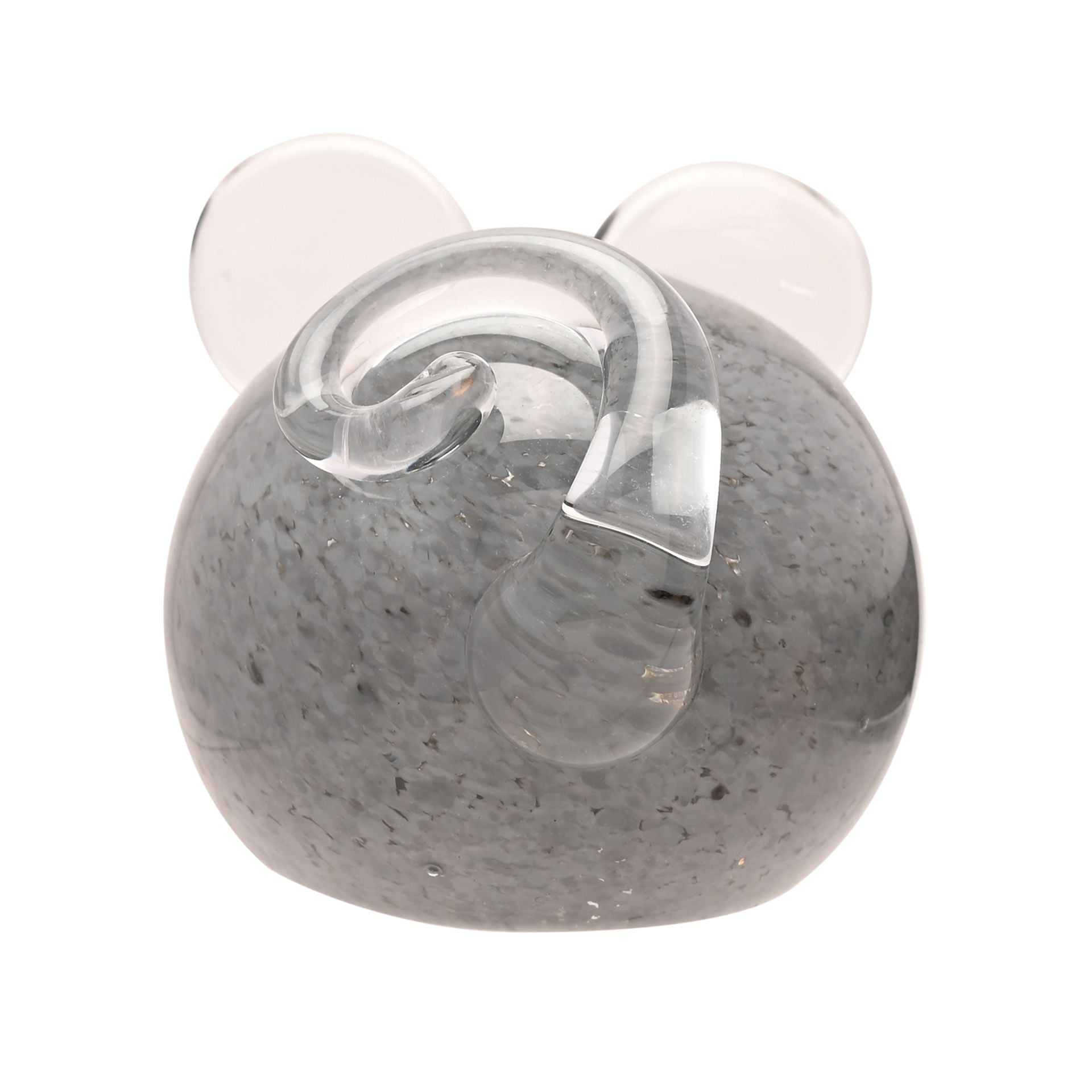 Objets d'art Glass Figurine - Grey Mouse